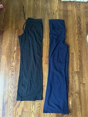 Gap Body: Lot of Two Wide-Leg Lounge Pants in Black and Navy
